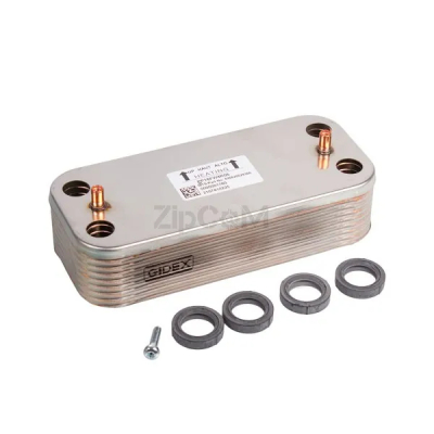 Ariston 65116537 Теплообменник вторичный (16 пластин) для газовых котлов